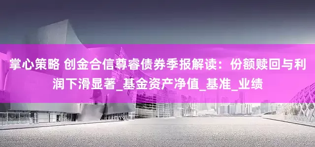 掌心策略 创金合信尊睿债券季报解读：份额赎回与利润下滑显著_基金资产净值_基准_业绩