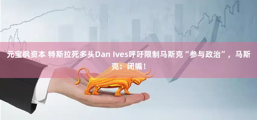 元宝枫资本 特斯拉死多头Dan Ives呼吁限制马斯克“参与政治”，马斯克：闭嘴！